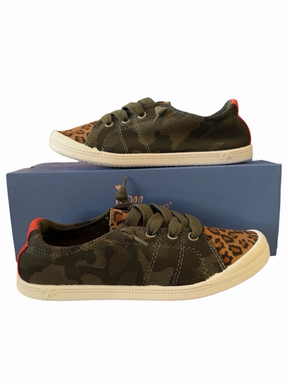 Jellypop Dallas Camo Leopard Slip On Sneaker Women’s Casual Spring Lightweight